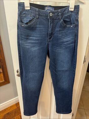 Democracy Women's Slim Straight Jeans - Dark Blue Wash